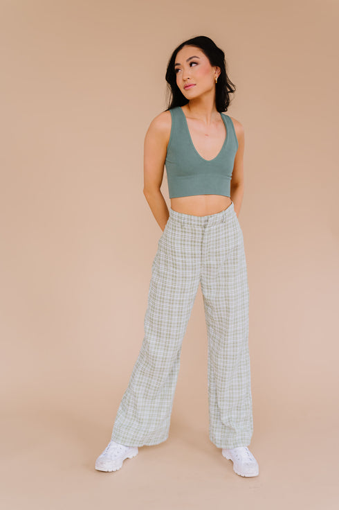 On The Groove Plaid Trouser *RESTOCKED*